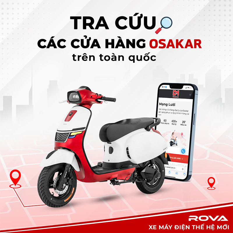 Bạn có thể truy cập vào website chính hãng của OSAKAR và tìm địa chỉ các đại lý gần nơi sinh sống của mình