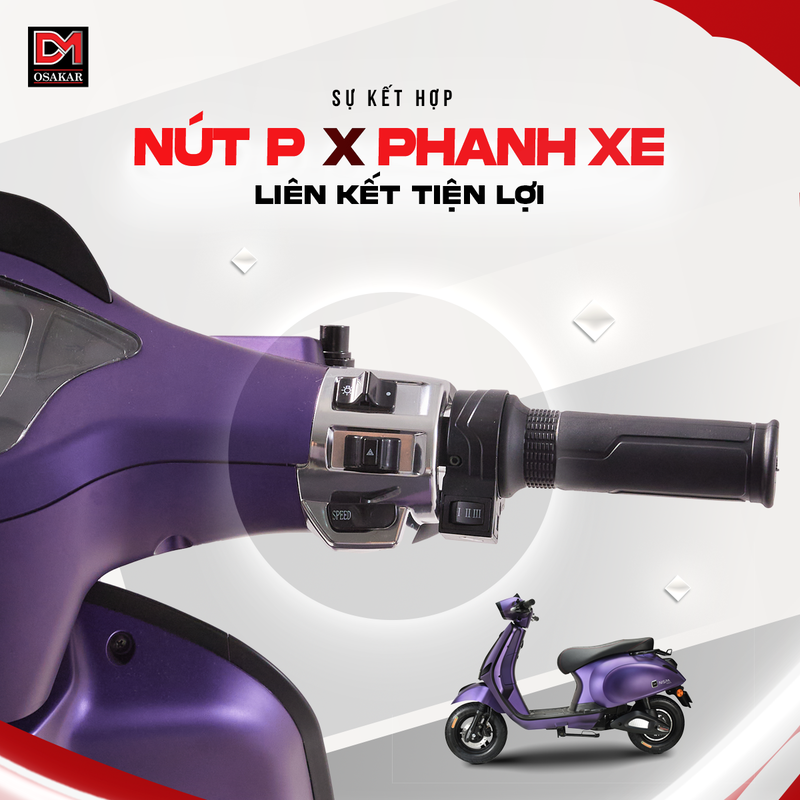 Thiết kế phanh đảm bảo an toàn, tăng khả năng chống trơn trượt