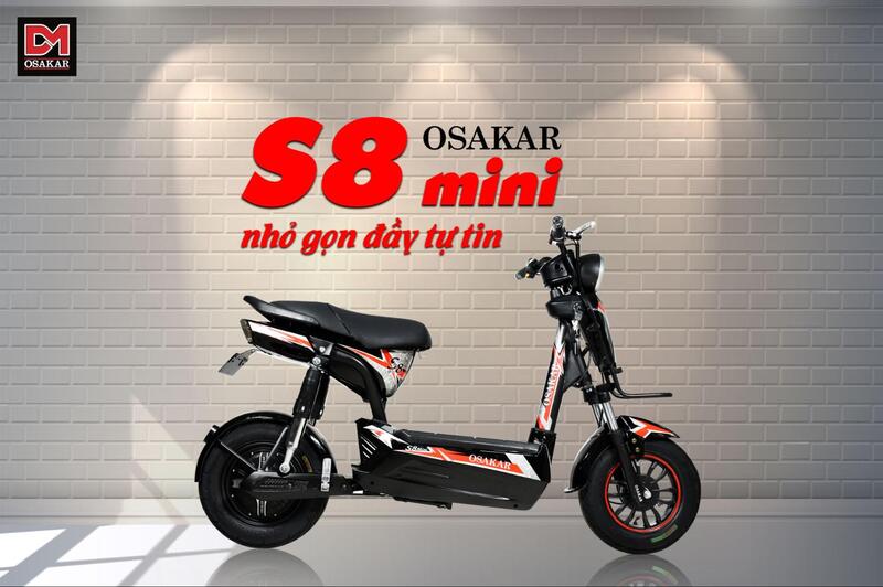 Xe máy điện Osakar S8 nổi bật với kiểu dáng thanh thoát, mạnh mẽ, mang đậm chất thể thao