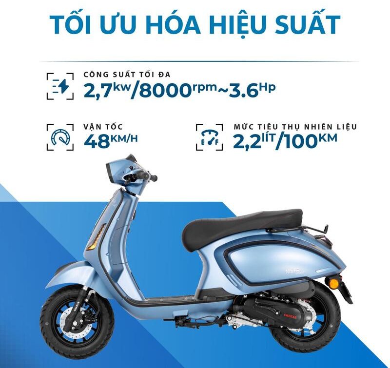 Công suất của xe máy 50cc OSAKAR Viva-P
