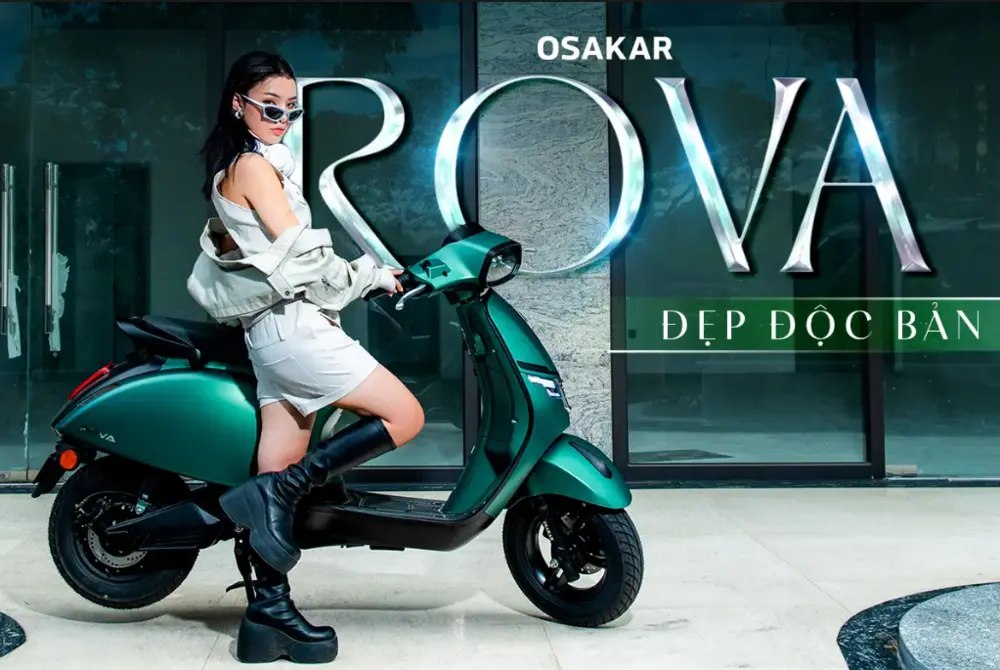 OSAKAR Rova mang đến trải nghiệm vận hành mạnh mẽ và sự lựa chọn màu sắc phong phú, thể hiện cá tính độc đáo