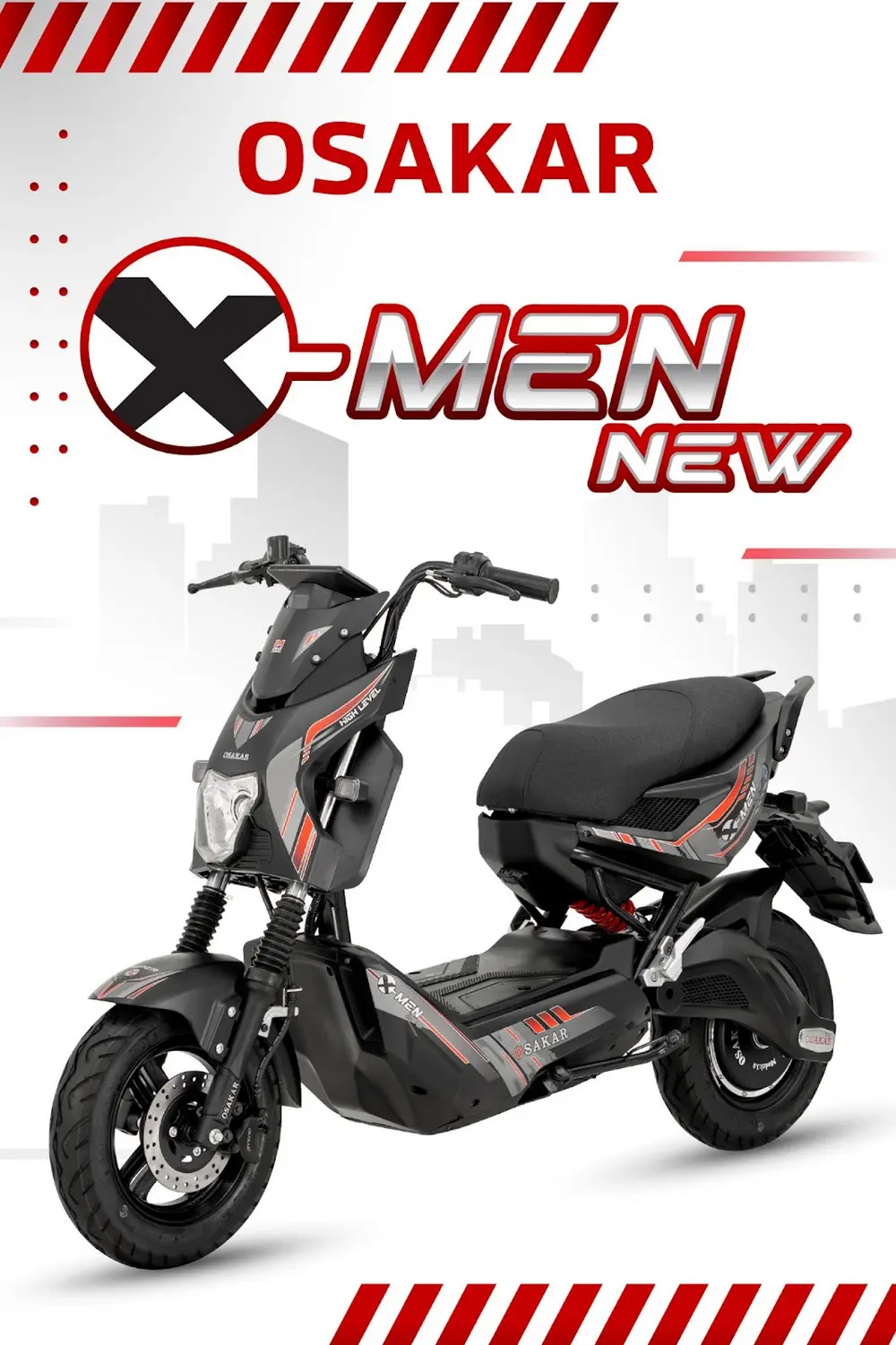 OSAKAR Xmen New - lựa chọn lý tưởng cho những ai yêu thích xe điện gầm cao, thiết kế trẻ trung, năng động, phù hợp di chuyển linh hoạt trên mọi cung đường