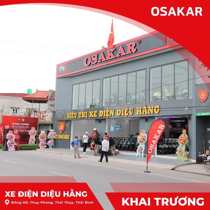 Đại lý Uỷ quyền chính hãng OSAKAR Diệu Hằng tại Đông Hồ, Thuỵ Phong, Thái Thuỵ, Thái Bình