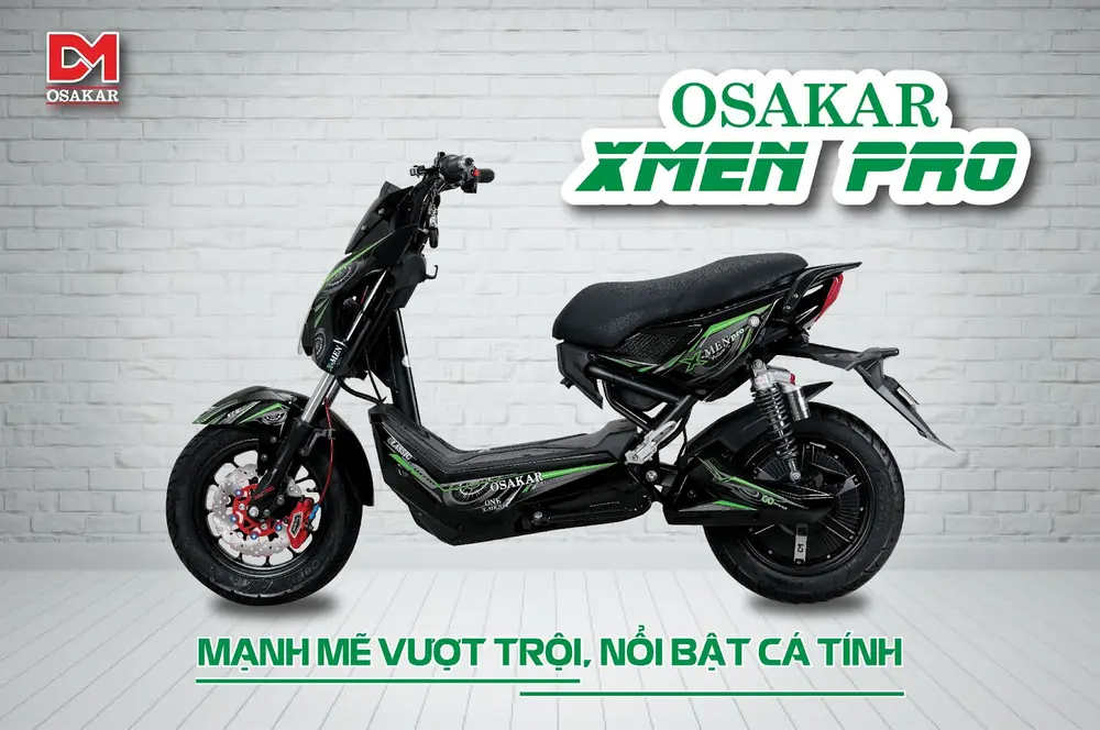 Xe máy điện OSAKAR Xmen Pro - mạnh mẽ từ động cơ đến thiết kế, chất lừ khỏi phải chê