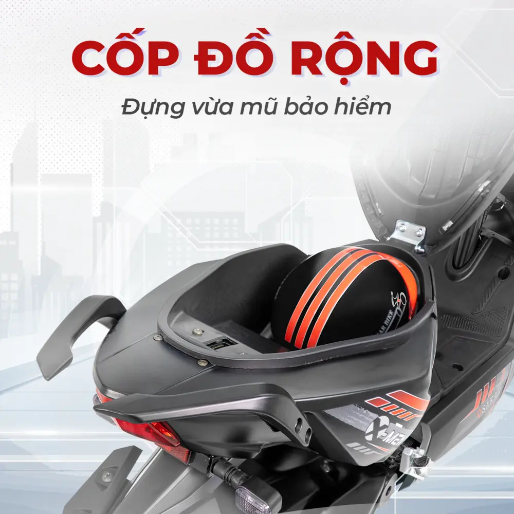 Cốp xe rộng rãi không chỉ chứa đồ, mà còn chứa cả sự an tâm của người lái cho mọi hành trình