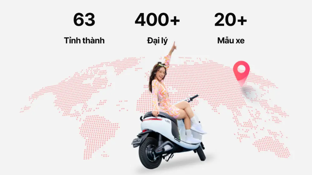 OSAKAR hiện có hơn 400 đại lý trên toàn quốc, giúp bạn dễ dàng tiếp cận các mẫu xe máy điện đời mới nhất