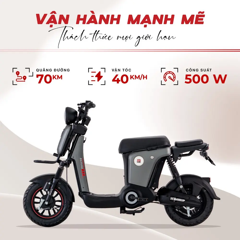 OSAKAR Mandi mang thiết kế nhỏ gọn, linh hoạt giúp người lớn di chuyển thuận tiện ở đô thị